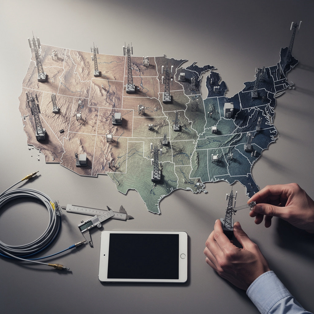 TowerPoint nationwide wireless infrastructure network serving property owners across the United States with regional offices in Atlanta, New York, and San Diego